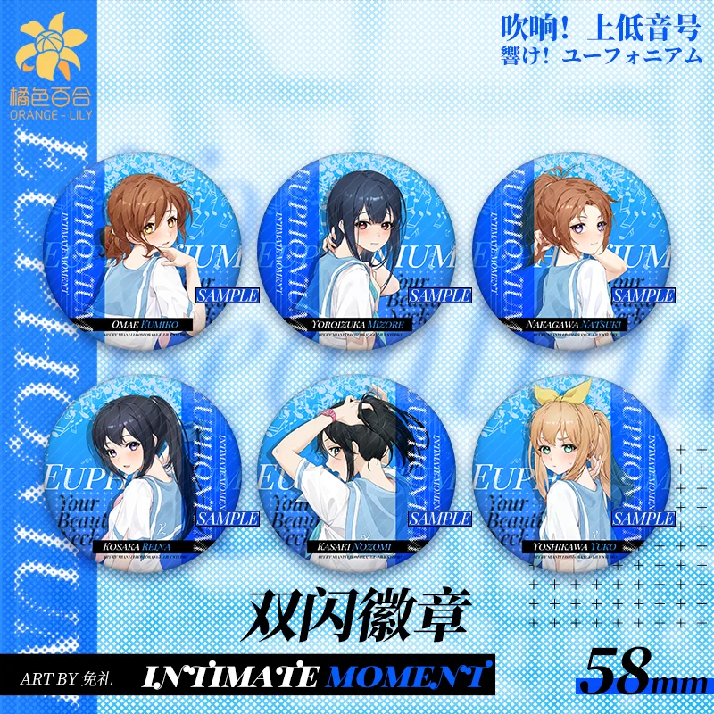 Kasaki Nozomi женские броши значки эмалевые заколки со звуком! Эуфониум подвеска парные элегантные модные Yoroizuka Mizore металлические Broches