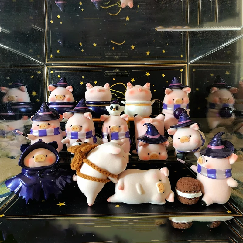 Фото Lulu The Волшебник, магия Series Bilnd Box Lulu Pig 52 игрушки Фигурки игрушки куклы таинственная коробка Lulu The Piggy подарок для детей девочек №1