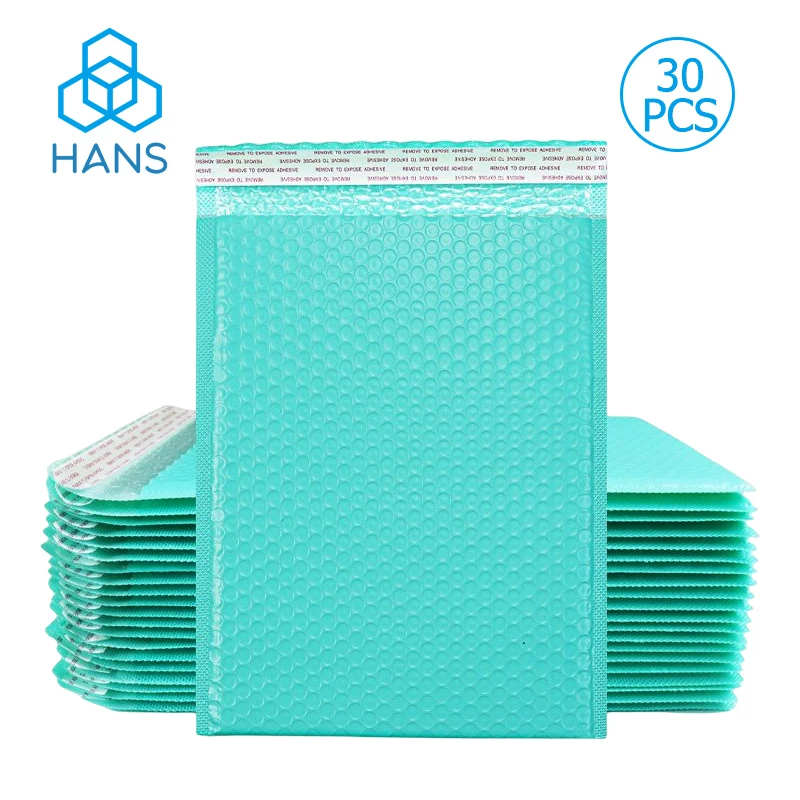 Polymailer Mailing Bags 30PCS 6x10 Shipping Plastic Bubble Tea Sealing Film Bisutang Padded Postage Matte Teal Mailers Envelopes