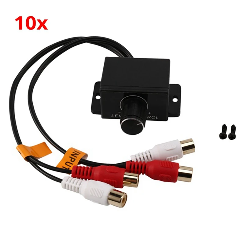 Универсальный автомобильный домашний аудиоусилитель Bass RCA ручка регулировки