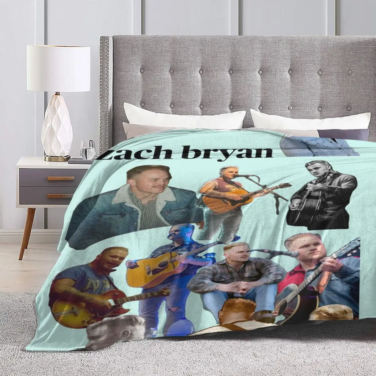 Фланелевое Одеяло Zach Bryan мягкое теплое одеяло в американском стиле музыкальный