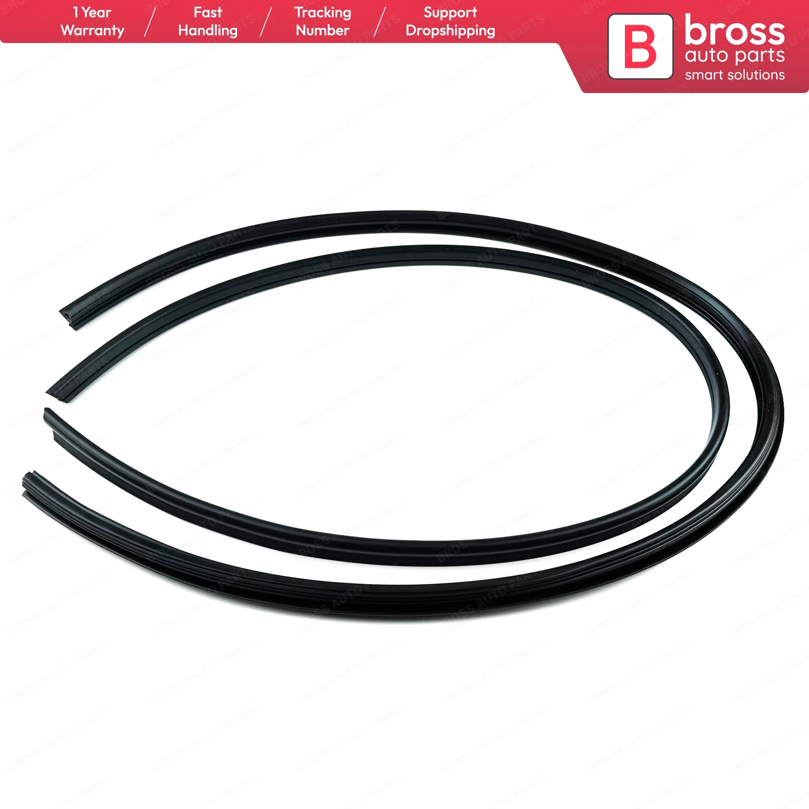 

BSR534-2 Sunroof Rubber Seal Gasket Set Front Rear 1087820098 for Mercedes W123 S123 C123 W126 W108 W109 W110 W112 W114 W115