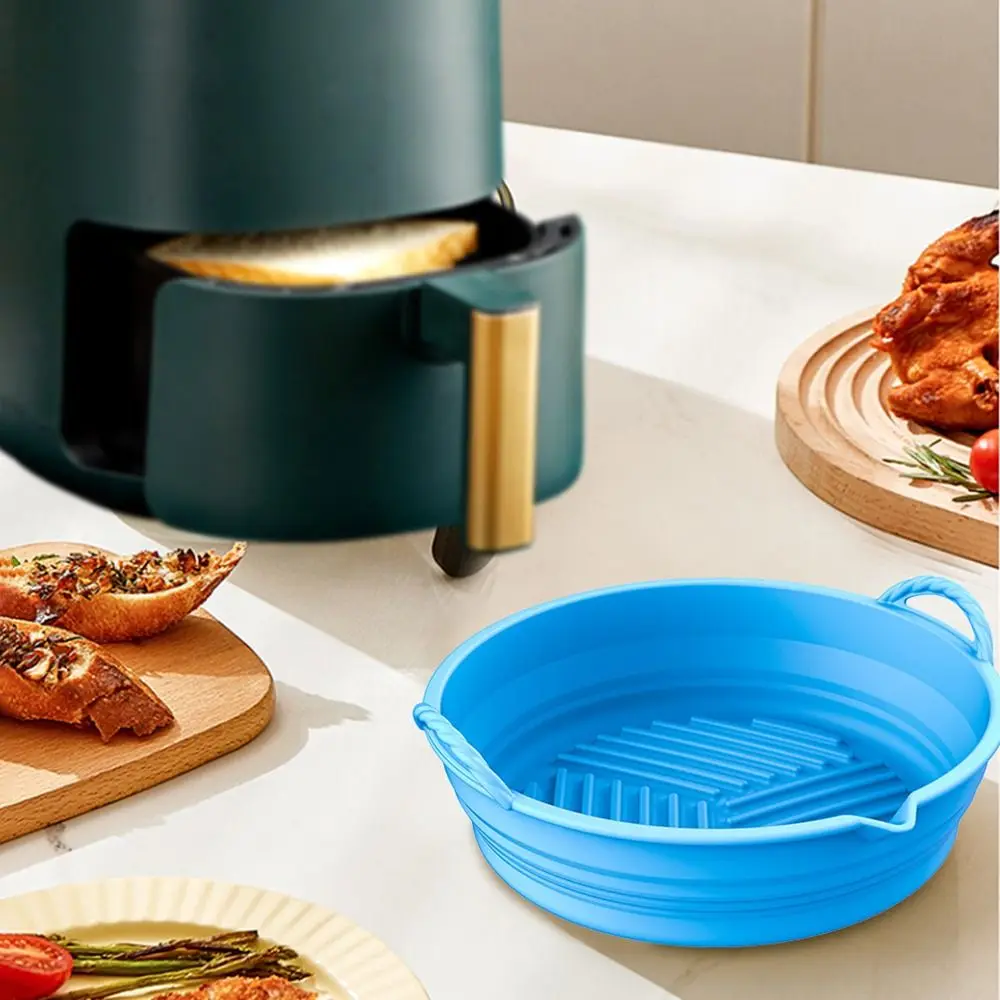 

Replacement Pizza Plate AirFryer Accessories Cooking Replacement Liners For Air Fryer Baking Basket Round Silicone Pot