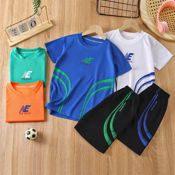 Toddler Children Kids Children's Short Sleeved Suit Running Sportswear Casual Quick Drying Clothes For Easter Outfit 4t Girl 1