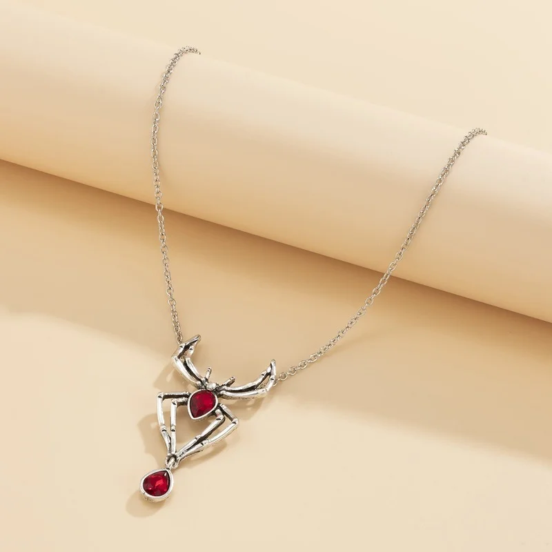 Ожерелье с пауком женское ожерелье кристаллами для женщин Европейская мода