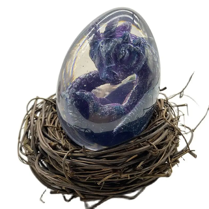 Лава Дракон яйцо декоративная коллекция Динозавр Декор статуя из смолы дракон
