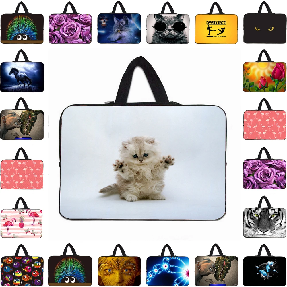 

Waterproof Neoprene 17" Laptop 10 12 13 14 15 15.6 17Inch Female Stylish Case Male' Notebook Carry Cover For Macbook Acer Huawei