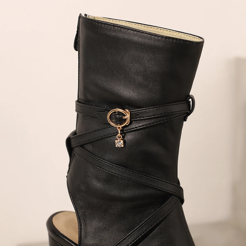 2023 New Summer Glamour White Yellow Women Platform Sandals Hot Super High Heels Lady Dress Shoes Plus Big Size 12 43 45 50