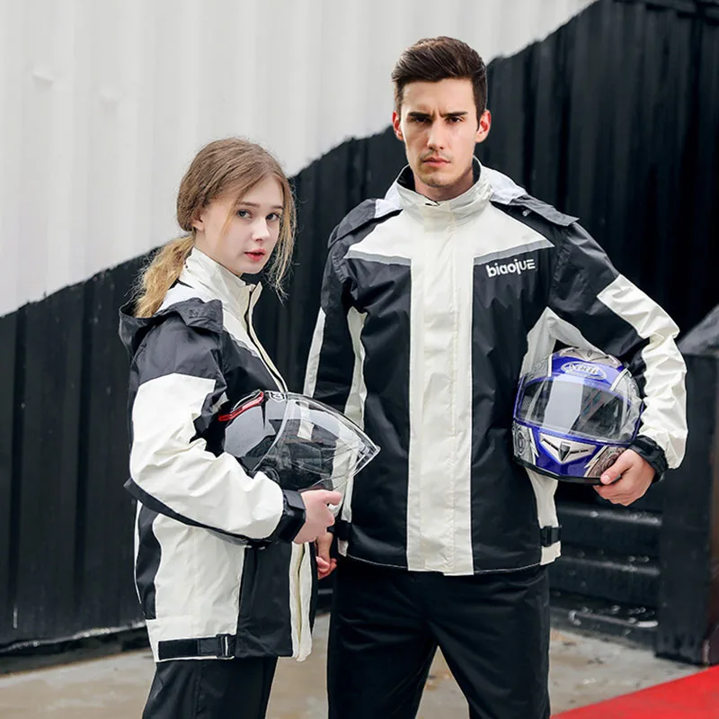 

Waterproof Motorcycle Rain Coat Men Fashionable Women Jackets Reusable Raincoat Biker Chubasquero Mujer Camping Supplies BB50YY