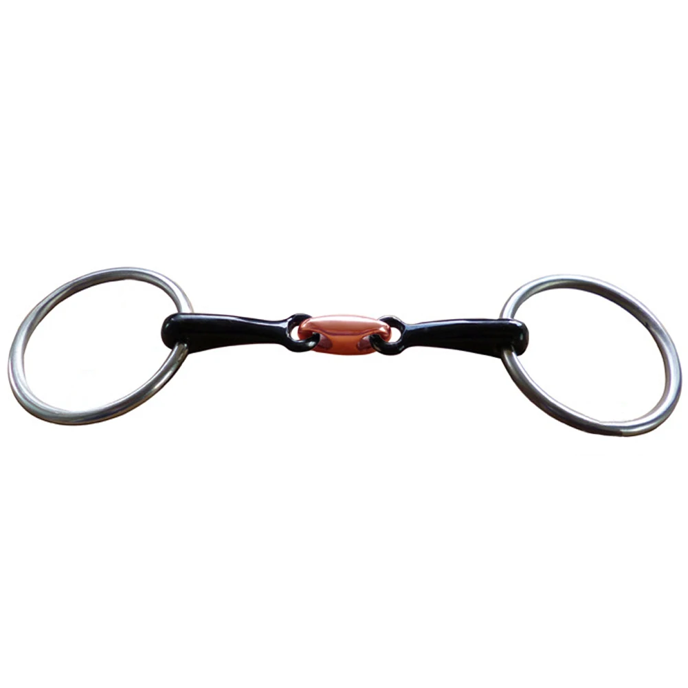 

Snaffle аксессуары для бит, изогнутое роликовое кольцо для лошади, портативное тренировочное оборудование из нержавеющей стали, полированное ...