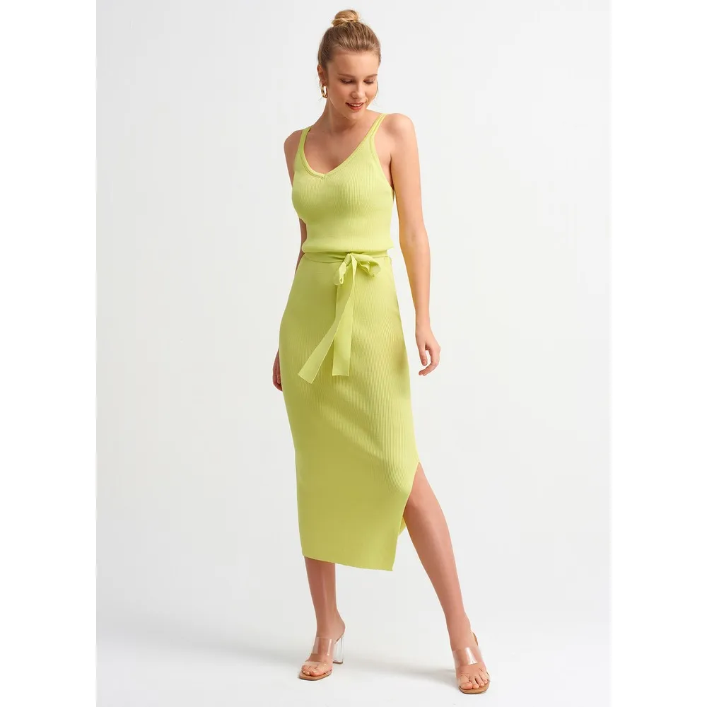 

2616 hanging Dress-Lime Women Summer Dress Casual Long Prom Midi Maxi