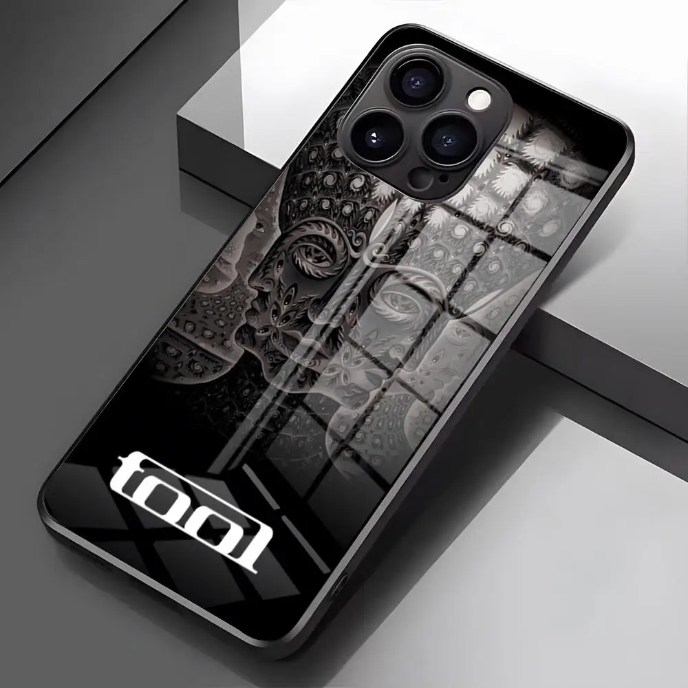 Фото Чехол для телефона TOOL Band для iPhone 17 Pro Max 16 15 14 Pro Max 13 11 X Xs Xr 8 7Plus, стеклянная крышка №5