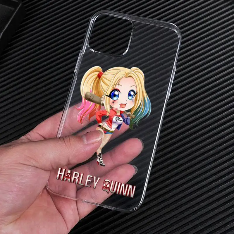 Clown Girl Joker Harley Quinn Phone Case Transparent For iphone 13 12 11 Pro Max Mini XS Max 8 7 Plus X SE 2020 XR cover images - 6