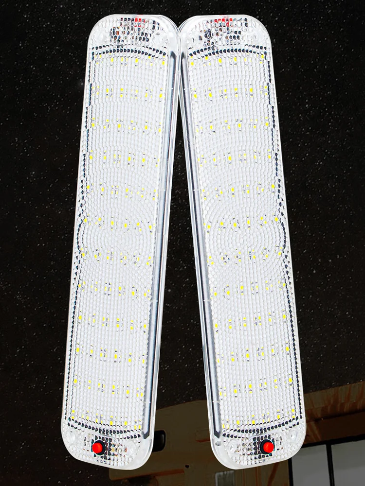 

Ультратонкий Светодиодный Светильник Для Чтения В Салоне Автомобиля С Кристаллическим Корпусом, 72 Диода Для Грузовика, Кемпера