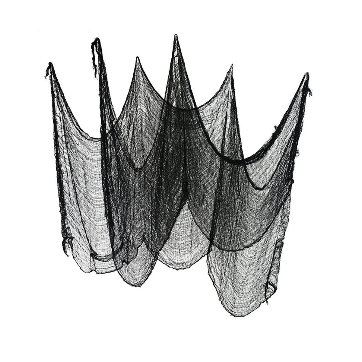 Черная жуткая ткань для Хэллоуина декорация уличное внутреннее украшение черная