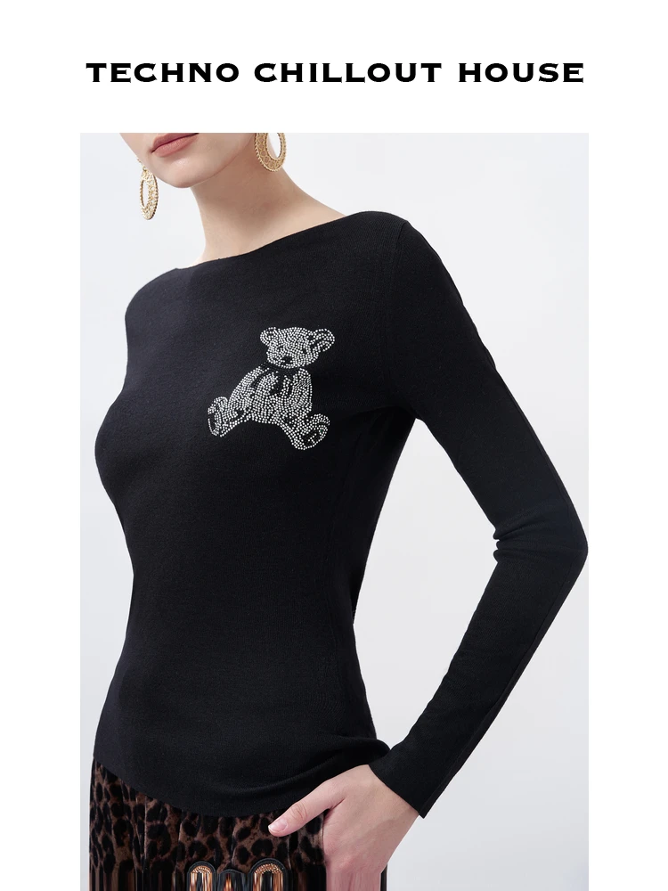 TCH Fashion Brand Versitile Warm Slim fit Long sleeve Knit T72a09e600