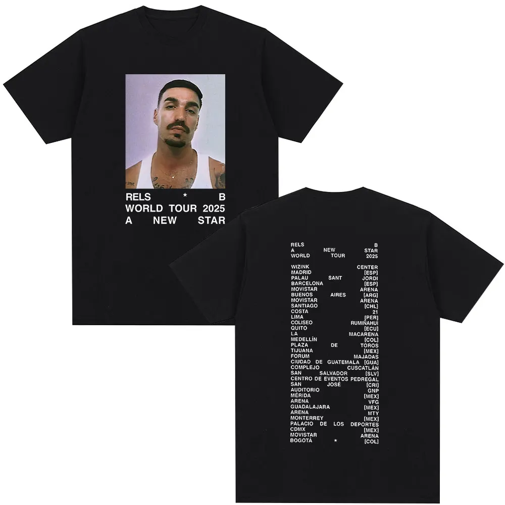 Rels B A New Star World Tour 2025 футболка из хлопка