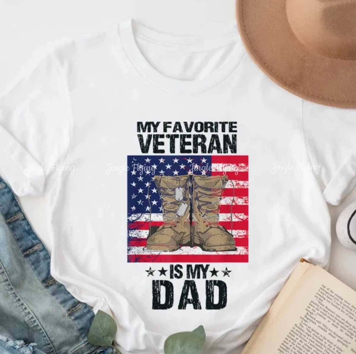 Мой любимый ветеран-мой папа Png Fahter's Day подарок на день отца ветеранов Хлопковая