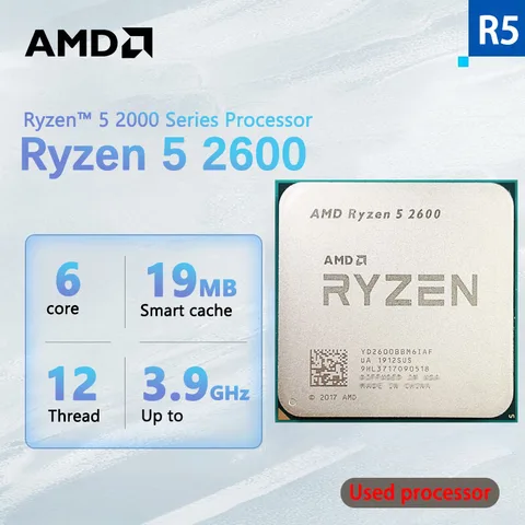 Центральный процессор AMD Ryzen 5 2600 для ПК