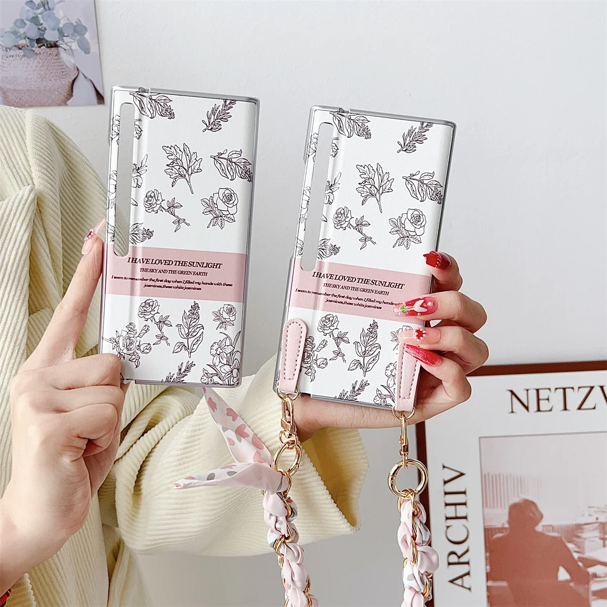 Чехол для телефона с цветочным рисунком HuaWei Mate XS2 PC Hard Shell XS 2 защитный чехол