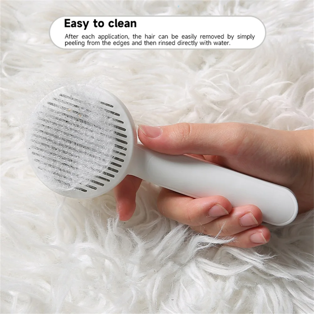 

Cat Comb Brush Pet Hair Removes Comb For Cat Dog Pet Grooming Hair Cleaner Cleaning Pet Dog Cat Supplies Self Cleaning Cat Brush