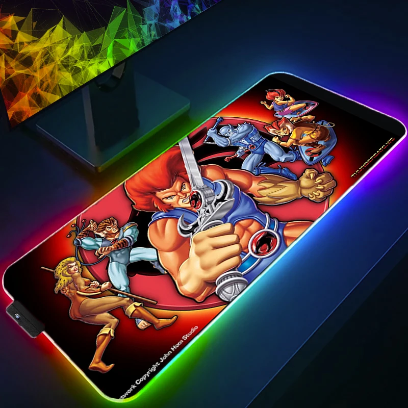 

RGB Mouse Pad Gaming Mouse Pad PC Gamer Computer Thundercats Large Mousepad Backlit Mouse Pads Carpet 900x400 Desk Mat For CSGO