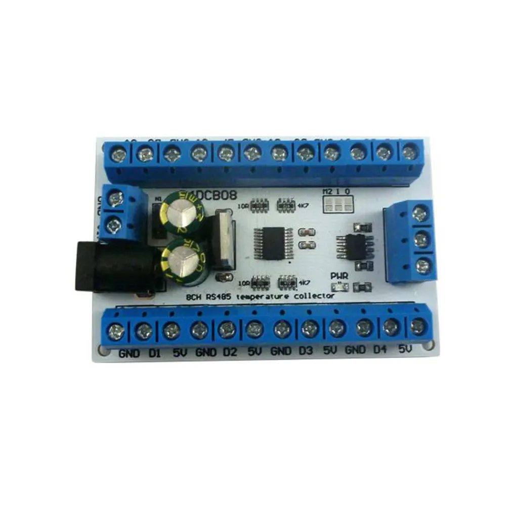 

Sensor Module RS485 DS18B20 High Precision 8 Channel Board Modules R4DCB08 Easy Operation Sensors Boards Power Supply