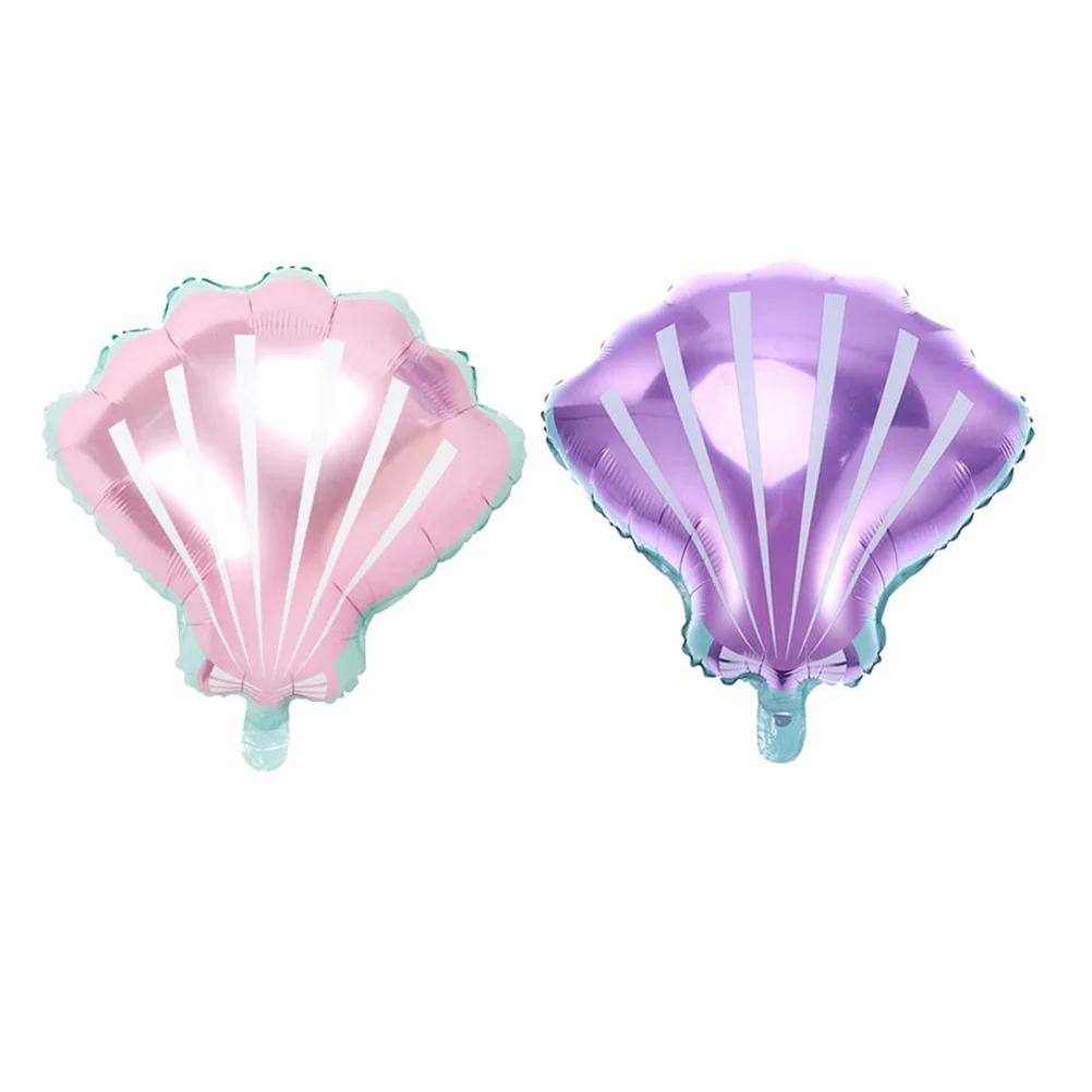 

Balloons Mermaid Party Balloon Foil Seabackdrop Decoration Shower Baby Birthday The Supplies Beach Summer Ocean Mylar Shell
