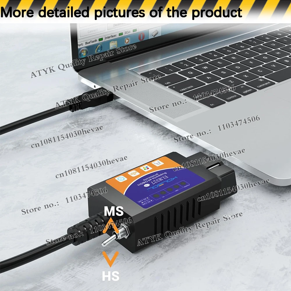 Фото USB ELM327 V1.5 Multiecuscan 5.2 с кейгеном PIC18F25K80 CH340 MS-CAN HS-CAN, сканер OBD2, диагностический инструмент Forscan, бесплатное программное обеспечение №3