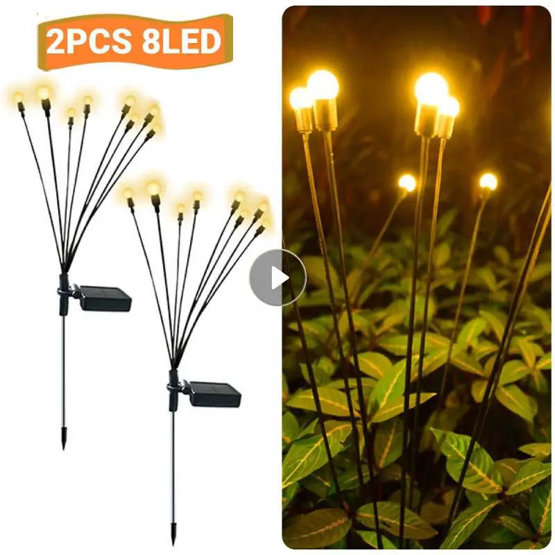 

Светодиодный Светлячок на солнечной батарее, уличное садовое украшение, светильник для газона, ландшафта, Рождественский Декор, светодиодн...