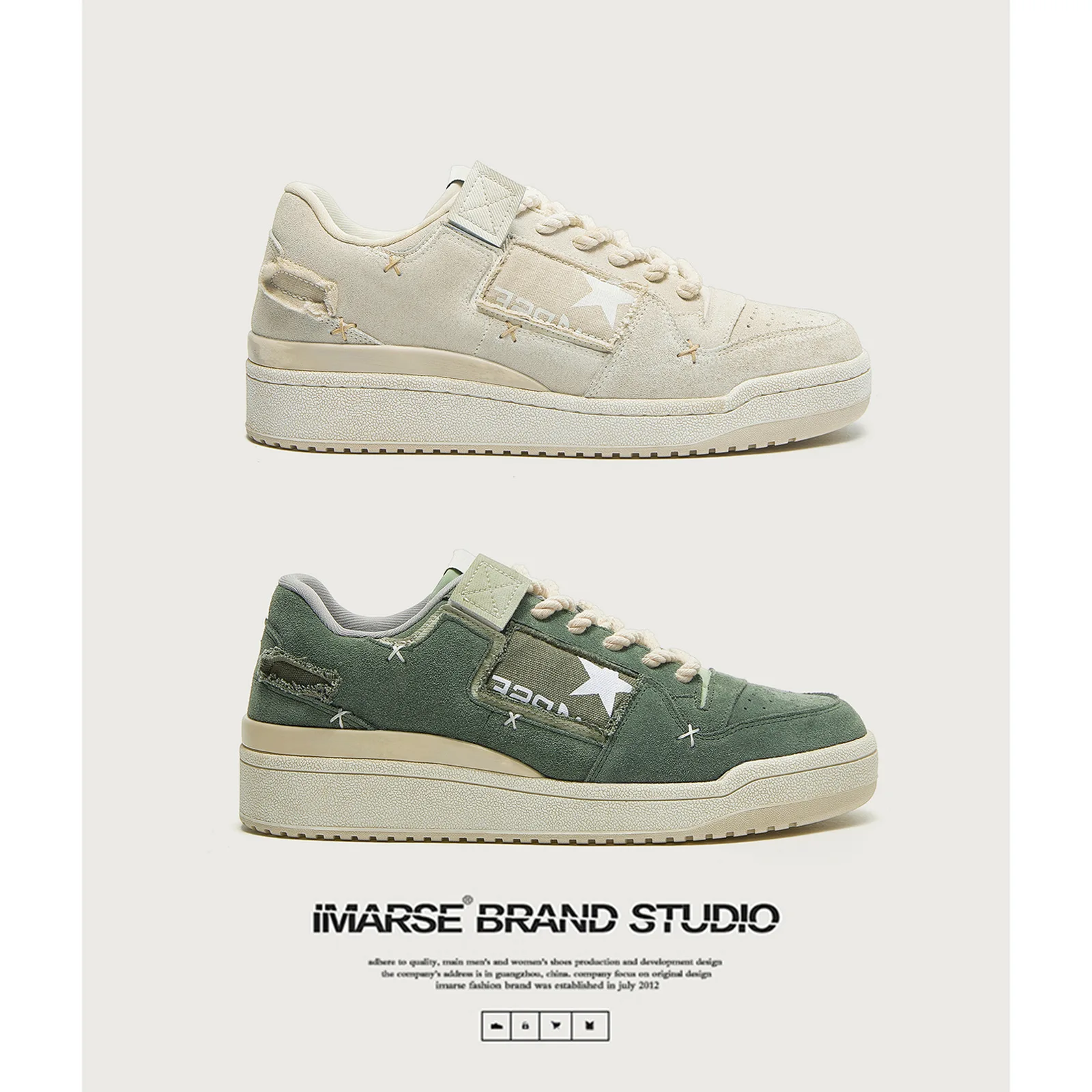 

Men's shoes spring and autumn new tide shoes fashion casual shoes retro board shoes men and women sports shoes couple shoes