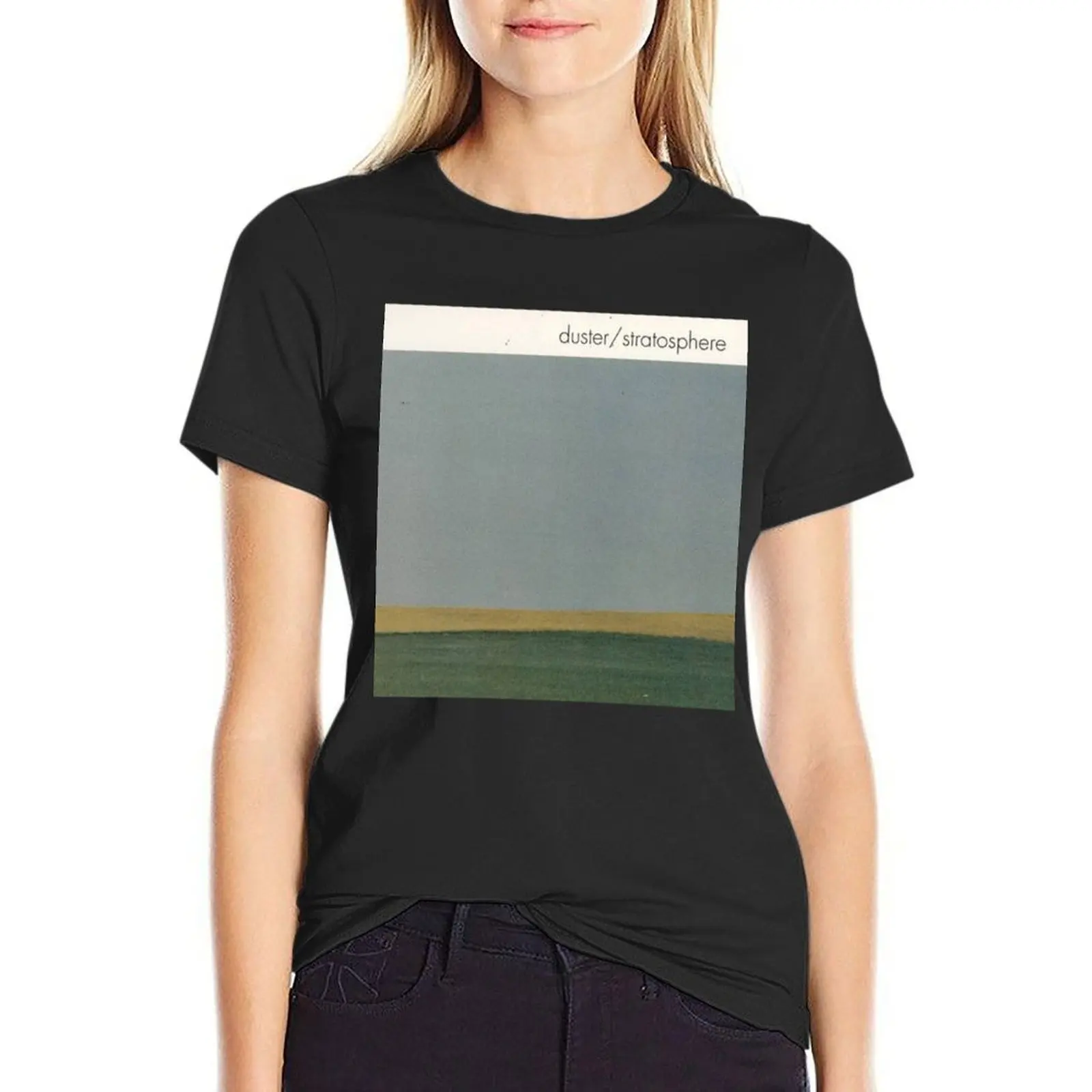 Стратосфера Классическая футболка от пыли Женская винтажная одежда футболки