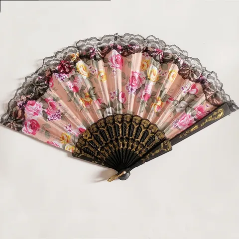 Винтажный испанский Ручной Веер кружевной складной для женщин танцевальный Свадебный Декоративный веер реквизит подарки