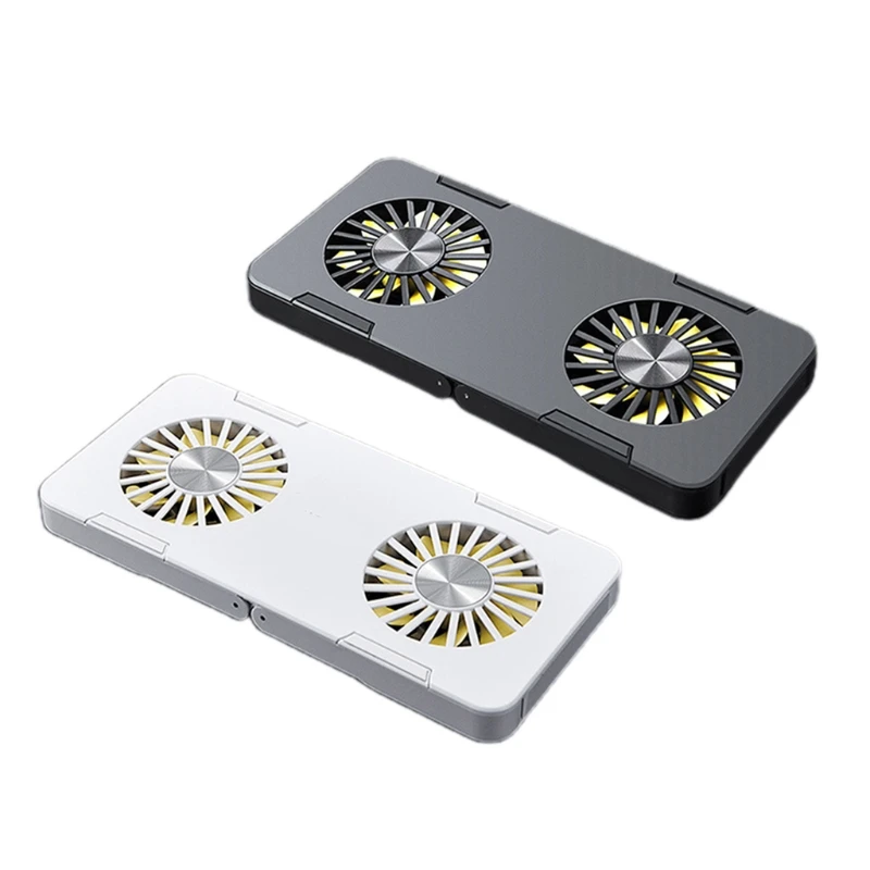 

Складной держатель для ноутбука с охлаждающими вентиляторами, подставка с портом USB Type-C для планшетов и ноутбуков 12-17 дюймов, Прямая поставк...