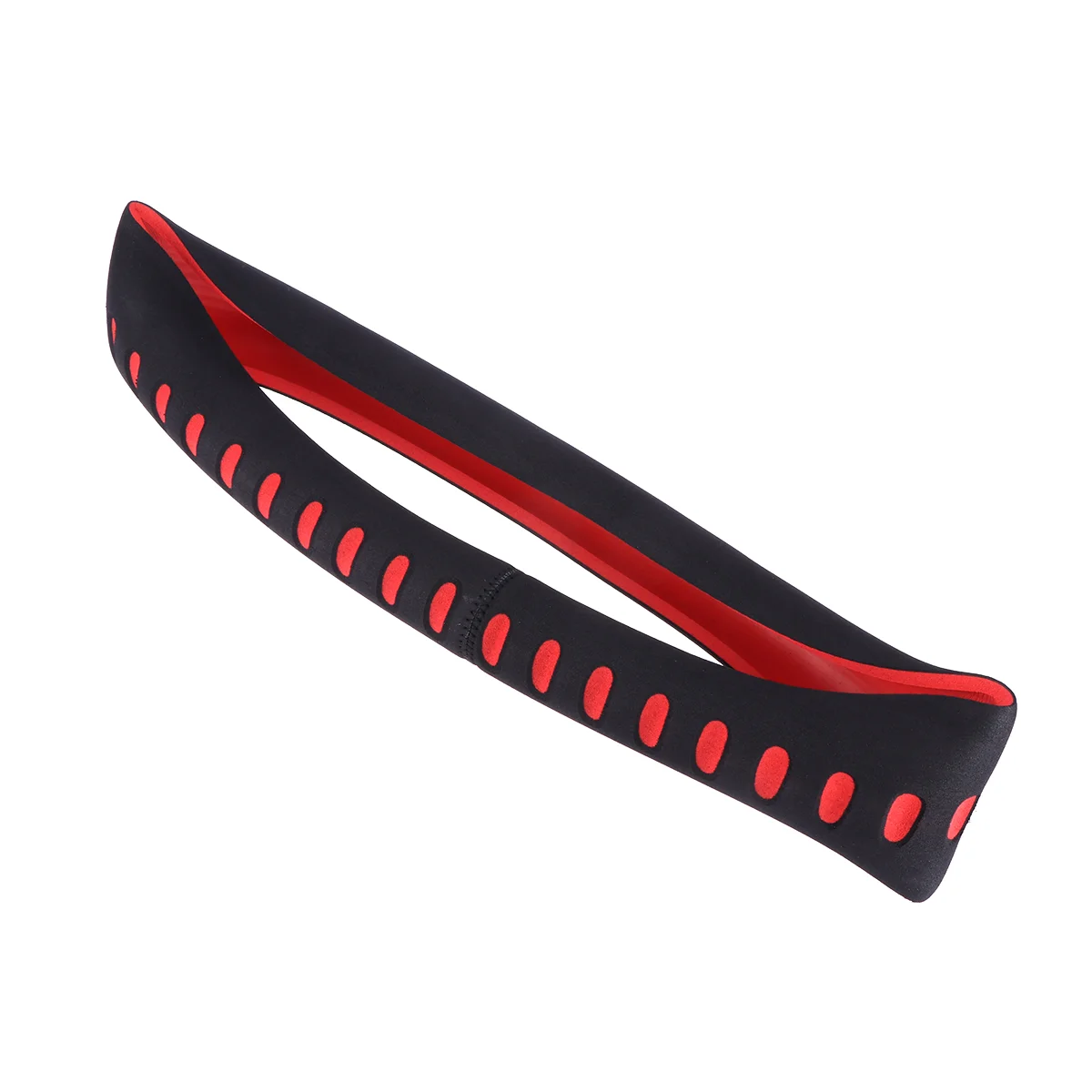 

38cm Universal Car Steering Wheel Protective Cover Anti-slip Elastic Steering Wheel Sleeve Cover (Red) A30