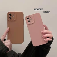 camera protection silicone case for iphone 13 pro max matte candy color soft case shockproof bumper cover