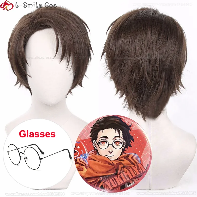 

Парик для косплея Kenyu Yukimiya Kenyu из аниме Blue Lock, термостойкие коричневые искусственные волосы, для косплея, с шапочкой, № 23