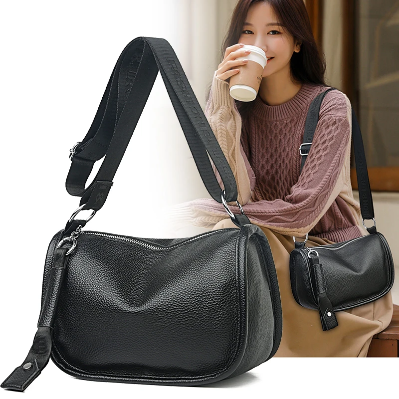 

2023 Lady Women Fashion Luxury Simple Soft High Quality Genuine Leather Handbag Small Crossbody Cutch Cellphone Shoulder Bag