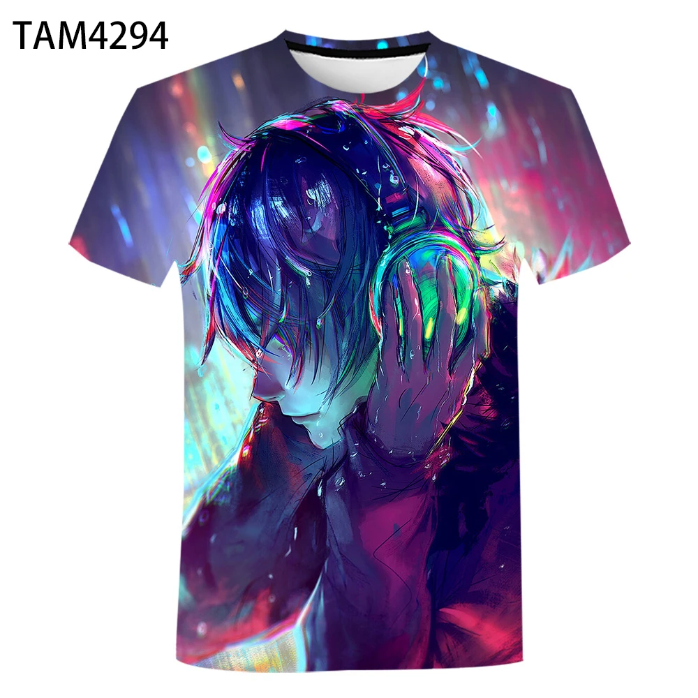 

Новинка лета 2022, забавная футболка с коротким рукавом для мужчин и женщин с мультяшным рисунком, Повседневный милый детский топ с коротким р...