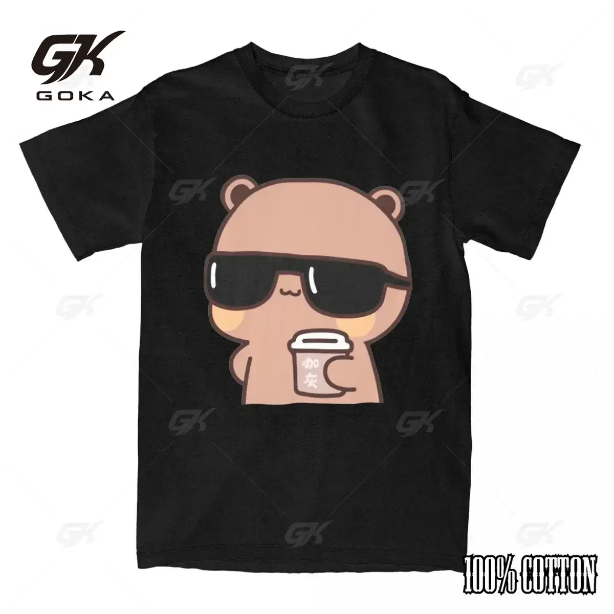 Хлопковая футболка уличная одежда милая женская повседневная Bubu and Dudu с