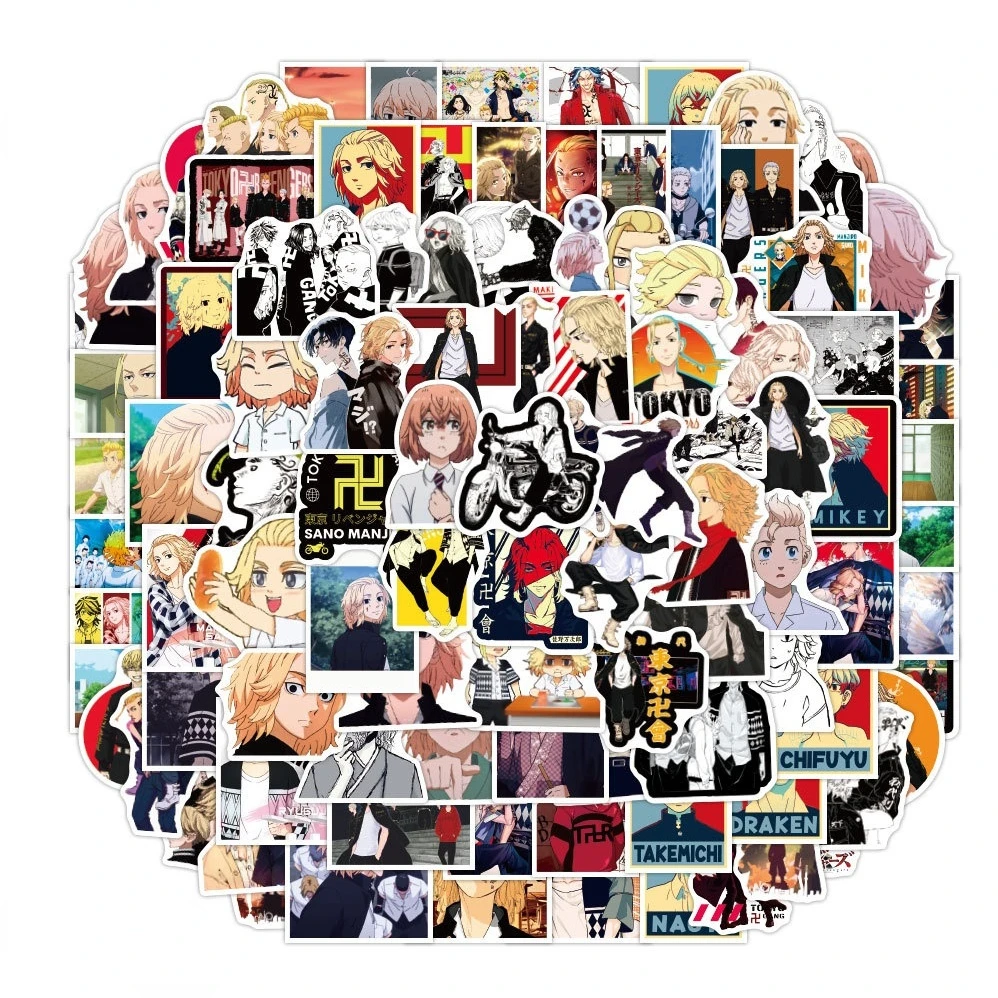 

100 шт. стикеры мультфильм Токио Мстители Граффити стикер женский багажник автомобиль гитара скейтборд стикер аниме стикер s милый