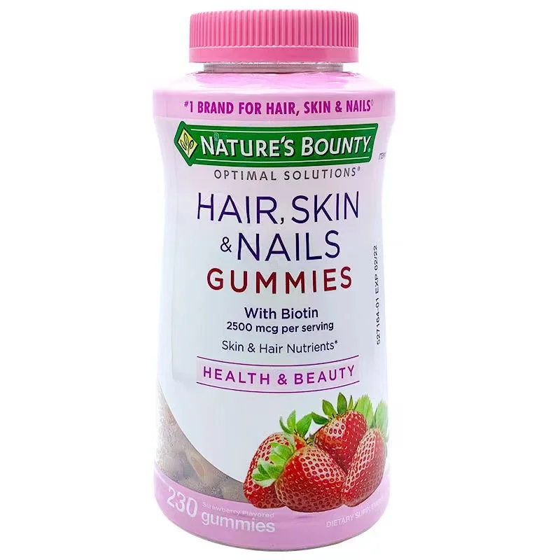 

korean fashion cosmetics collagen protein Strawberry Flavor Halal Organic Biotin Gummies For Hair Skin And Nails free shipping