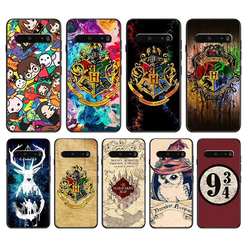 

Ring Harry Potter Wand Art Case For LG V50 V60 G8 ThinQ 5G K51S K41S K71 K61 Q60 V30 K92 K22 Soft TPU Black Phone Cover Capa