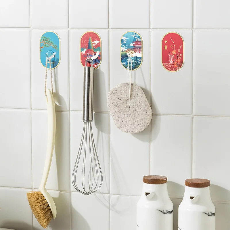 8 шт./коробка настенные крючки-держатели для пальто и ключей