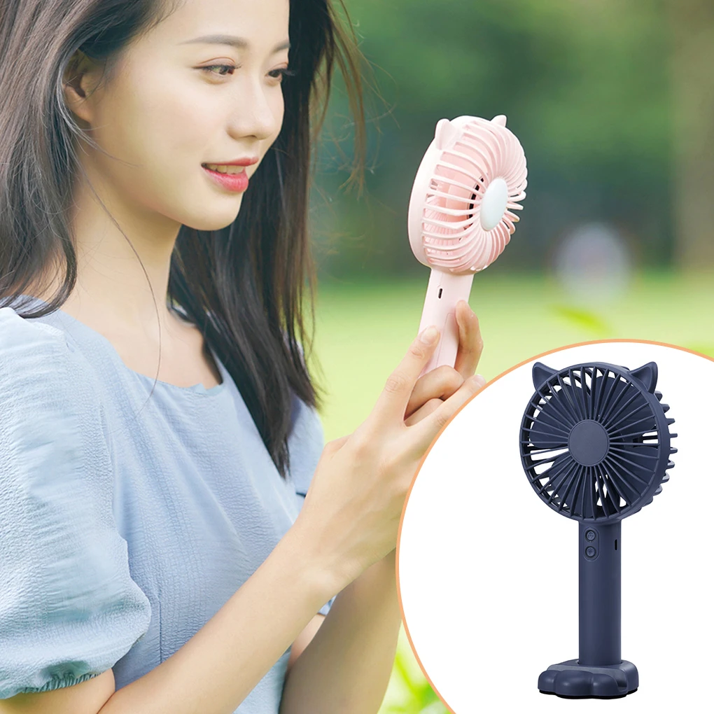 

USB Rechargeable Fan Quiet Adjustable Tabletop Cordless Cooling Device Work Rooms Bedside Nightstand Desktop Personal