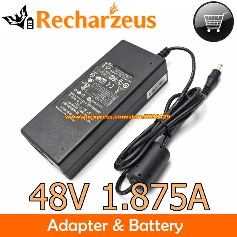 Оригинальный адаптер CWT 2AAL090R 48 В 1.875A 90 Вт, зарядное устройство для камеры для HIKVISION ERI-Q108-P8/4P NVR-104H-D/4P NVR-104MH-C/8P