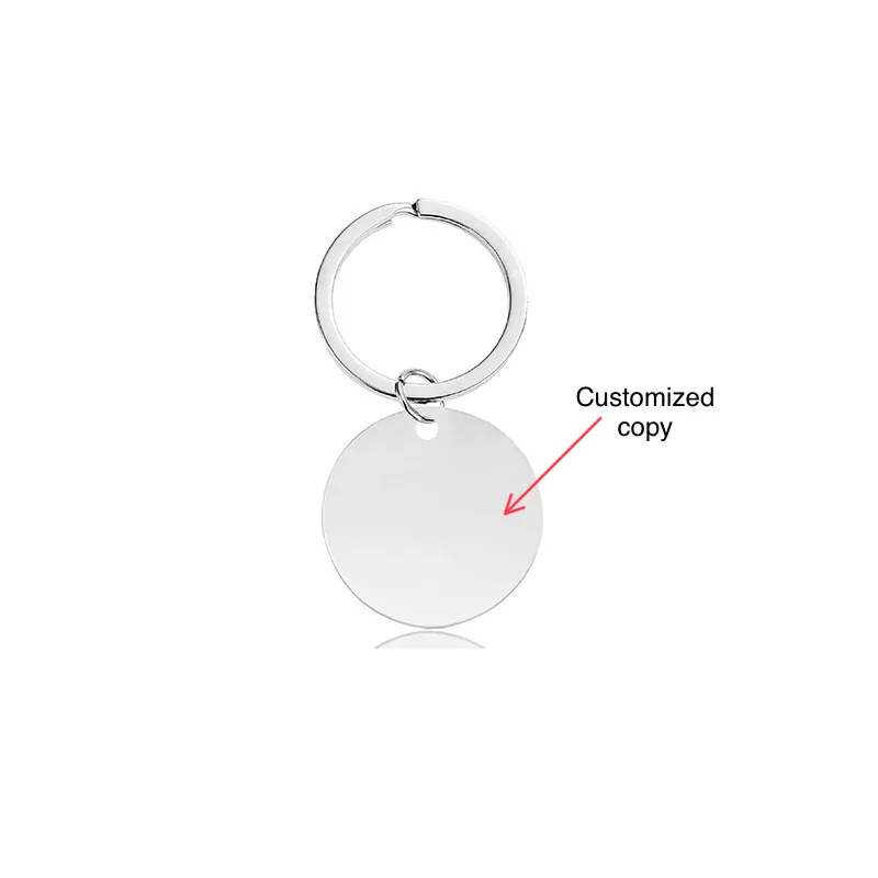 Customized Stainless Steel Keychain Individual Photo Customization Copywriting Customization Gift