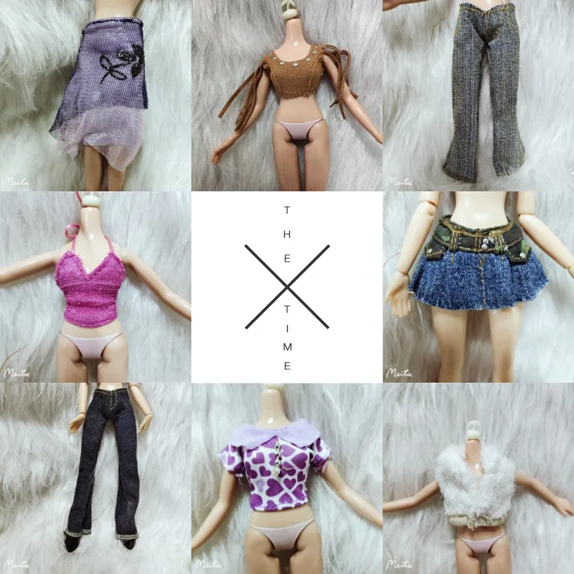

Quality Monstering High Doll Dressing Soft Casual Wear Handmade Clothes Outfit Doll Clothing Set Girl Playing House Toys b6