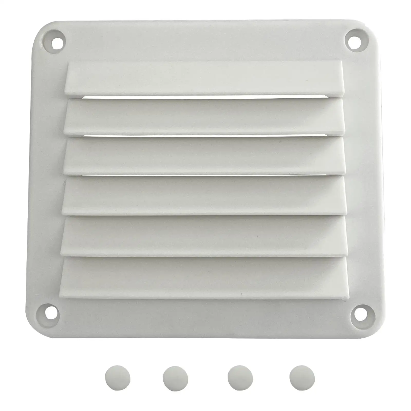 

Sturdy Marine Louvered Air Vents Louver Air Grill Cover Hull Air Vent Ventilation Plastic Hardware Fit for Caravans RV Home