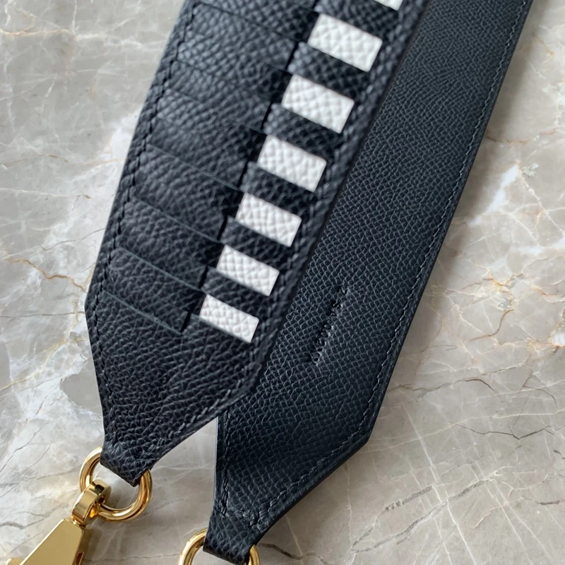 New Model Is Applicable To Kelly Bag Shoulder Strap Hand Sewn Woven Cowhide Shoulder Strap Bag Accessories DIY